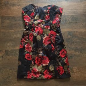 Strapless Floral Guess Dress